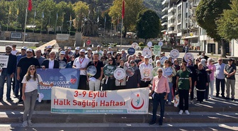 Amasya'da halk sağlığı yürüyüşü yapıldı