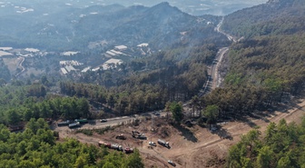Antalya Kumluca'daki orman yangın tamamen kontrol altında