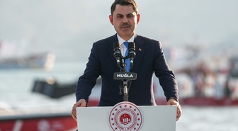 Bakan Kurum, 'Mapa-Şamandıra Sistemi ve Fethiye Dip Çamuru Temizliği Lansmanı'nda konuştu: