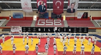 Bilecik’te 58 judocu sınav için ter döktü