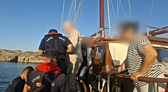 Bodrum açıklarında yatta yaralanan kişinin tıbbi tahliyesi gerçekleştirildi