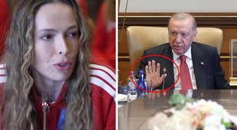 Cumhurbaşkanı Erdoğan ile Eda Erdem arasında gülümseten diyalog