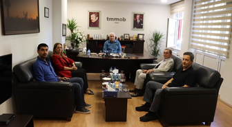 DİSK Genel Başkanı Çerkezoğlu'ndan TMMOB'a ziyaret