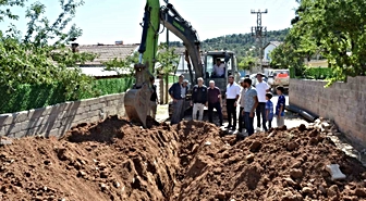 Emet’te köylerin altyapı çalışmaları yerinde incelendi