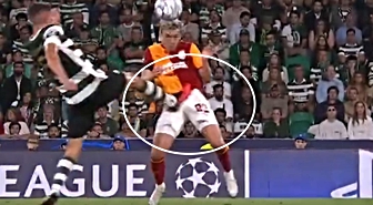 Galatasaray, Sporting karşısında kırmızı kart bekledi