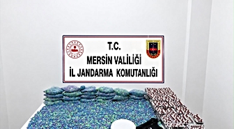 Mersin'de 64 bin 175 uyuşturucu hap ele geçirildi