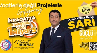 MTSO Başkan Adayı Boyraz’ın pusula rengi belli oldu