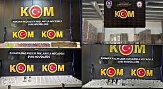 Ankara’da kaçakçılık operasyonu: 21 milyon liralık kaçak mala el konuldu