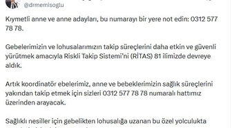 Anne adayları için 'Riskli Takip Sistemi’ 81 ilde devrede