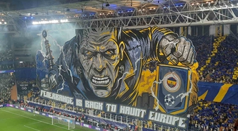 Fenerbahçe taraftarından Şampiyonlar Ligi ilk maçına özel koreografi