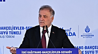 İSKİ Kağıthane-Bahçelievler-Sefaköy İçme Suyu Tüneli törenle açıldı