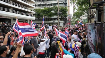 Tayland’da İsrail Büyükelçiliği önünde protesto düzenlendi