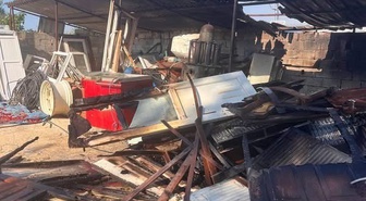 Altınözü’nde depo yangını yaşandı