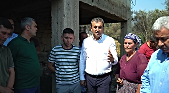 Burhanettin Bulut ve Orhan Sümer, Aladağ'da orman yangınından etkilenen vatandaşlarla bir araya geldi