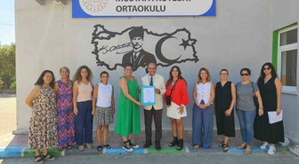 Datça’da ’Okulum Temiz’ belgeleri okullara teslim edildi