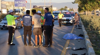 Denizli'de otomobilin çarptığı motosiklet sürücüsü öldü