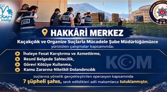 Hakkari’de ihale soruşturması: 7 kişi tutuklandı