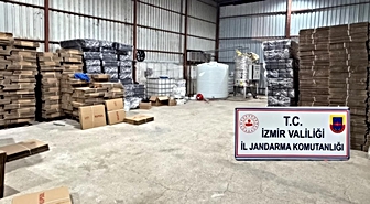 İzmir'de 5 bin 100 litre etil alkol ele geçirildi, 2 şüpheli gözaltına alındı