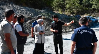 Kaymakam Güneş, Sekü köyünde yapılan sulama göletindeki çalışmaları inceledi