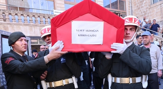 Mardin'de vefat eden Kıbrıs gazisi son yolculuğuna uğurlandı