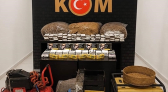 Bayburt’ta 38 kilo açık tütün ve 18 bin 240 makaron ele geçirildi