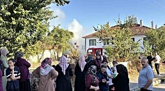 Bolu’da otluk alanda çıkan yangın, 3 eve sıçradı