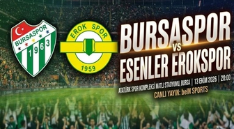 Bursaspor Esenler Erokspor maçı ne zaman, saat kaçta, Bursaspor Esenler Erokspor maçı hangi kanalda yayınlanacak?