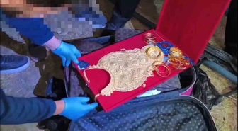 Düğünde takılan altınlar bulundu