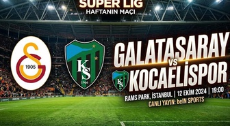 Galatasaray Kocaelispor maçı ne zaman, saat kaçta, Galatasaray Kocaelispor maçı hangi kanalda yayınlanacak?