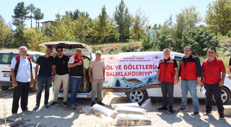 Gaziantep'te iç sulara 1 milyon 98 bin yavru sazan bırakıldı