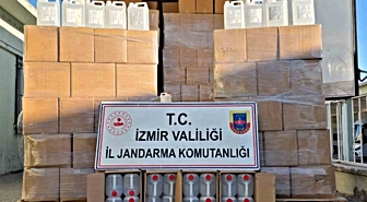 İzmir’de sahte içki tacirlerine jandarmadan ağır darbe