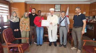 Samsun’a gelin olan Kenyalı ‘Kosgei’ Müslüman oldu, ’Sıla’ ismini aldı