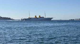 TCG Savarona eğitim gemisi İstanbul’da