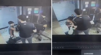 Asansörde otizmli çocuğa vicdansız saldırı