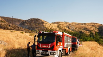Başkentte ağaçlık alanda çıkan yangın söndürüldü