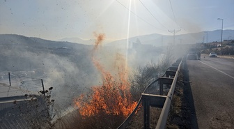 Karabük'te otluk alanda çıkan yangın söndürüldü