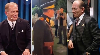 Atatürk'e benzeyen şahısların kavgası