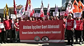 Birleşik Metal-İş ve DİSK/Enerji-Sen'den Smart Solar yönetimine çağrı: 7 işçi işe iade edilsin