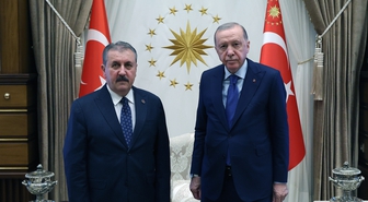Cumhurbaşkanı Erdoğan, BBP Genel Başkanı Destici'yi kabul etti