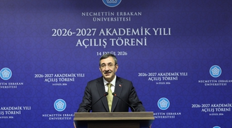Cumhurbaşkanı Yardımcısı Yılmaz, Necmettin Erbakan Üniversitesi Akademik Yılı Açılış Töreni'nde konuştu: