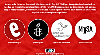 Evrensel, Af Örgütü, Barış Akademisyenleri ve MLSA hesaplarına erişim engeli