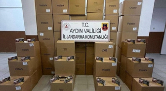 Köşk’te durdurulan araçtan 630 bin kaçak makaron çıktı