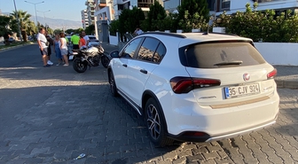 Nazilli'de otomobille çarpışan motosikletteki 2 kişi yaralandı