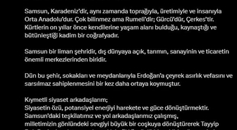 Süleyman Soylu: 'Samsun, Türk siyasi hayatının müşiridir; ölçüsüdür'