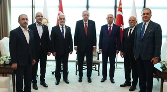Cumhurbaşkanı Erdoğan, HÜDAPAR lideri Yapıcıoğlu'nu kabul etti