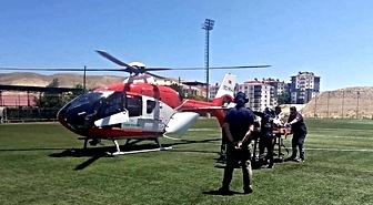 Darende’de kalp krizi geçiren hasta hava ambulansıyla sevk edildi