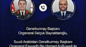 Genelkurmay Başkanı Bayraktaroğlu, Suudi Arabistan Genelkurmay Başkanı Al-Ruwaili ile görüştü