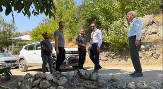 Kaymakam Pelvan köy yollarını asfalt çalışması öncesi inceledi
