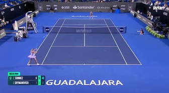 Milli tenisçi Zeynep Sönmez, Guadalajara Open'da ikinci tura yükseldi