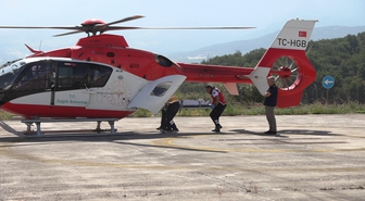 Nişan için geldiği Bolu’da fenalaştı, ambulans helikopterle Antalya’ya sevk edildi